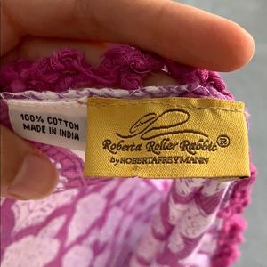 Roberta Roller Rabbit cotton tassel scarf